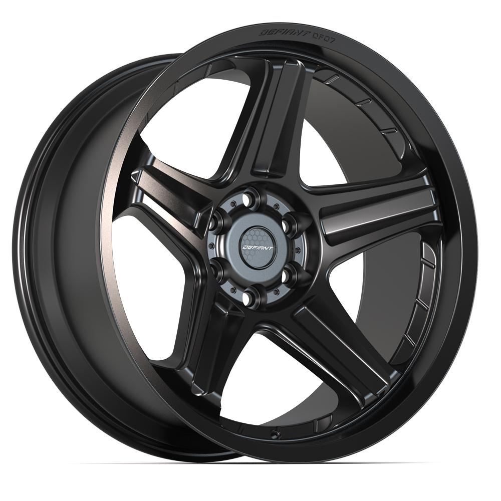 DEFIANT DF07 22x10 6x139.7 -12et Satin Black Wheel