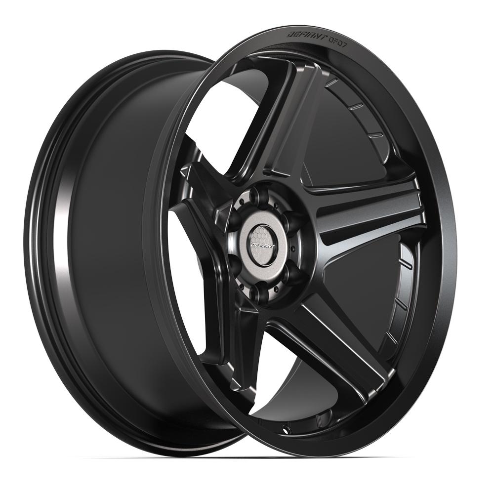 DEFIANT DF07 22x10 6x139.7 -12et Satin Black Wheel - View 3
