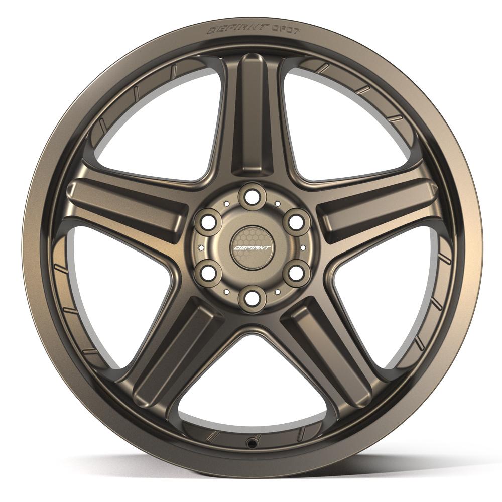 DEFIANT DF07 22x10 6x139.7 -12et Satin Bronze Wheel - View 2