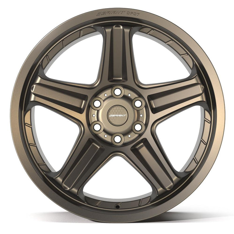 DEFIANT DF07 22x10 6x139.7 -12et Satin Bronze Wheel - View 2