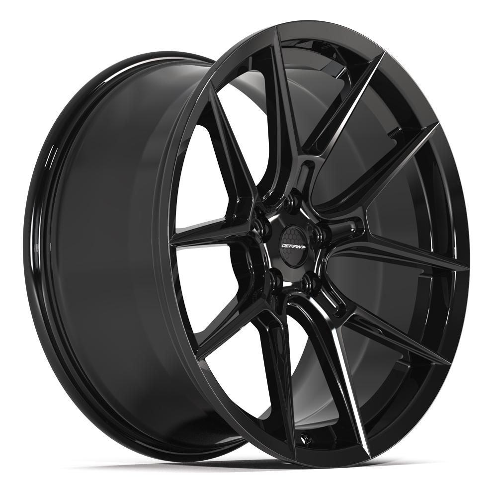 DEFIANT DF08 20x9 5x114.3 35et Gloss Black Wheel - View 3