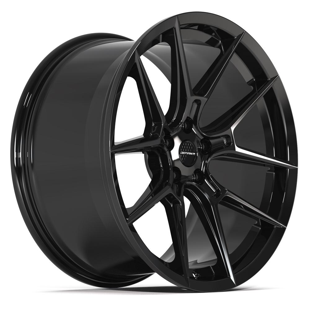 DEFIANT DF08 20x10 5x114.3 38et Gloss Black Wheel - View 3