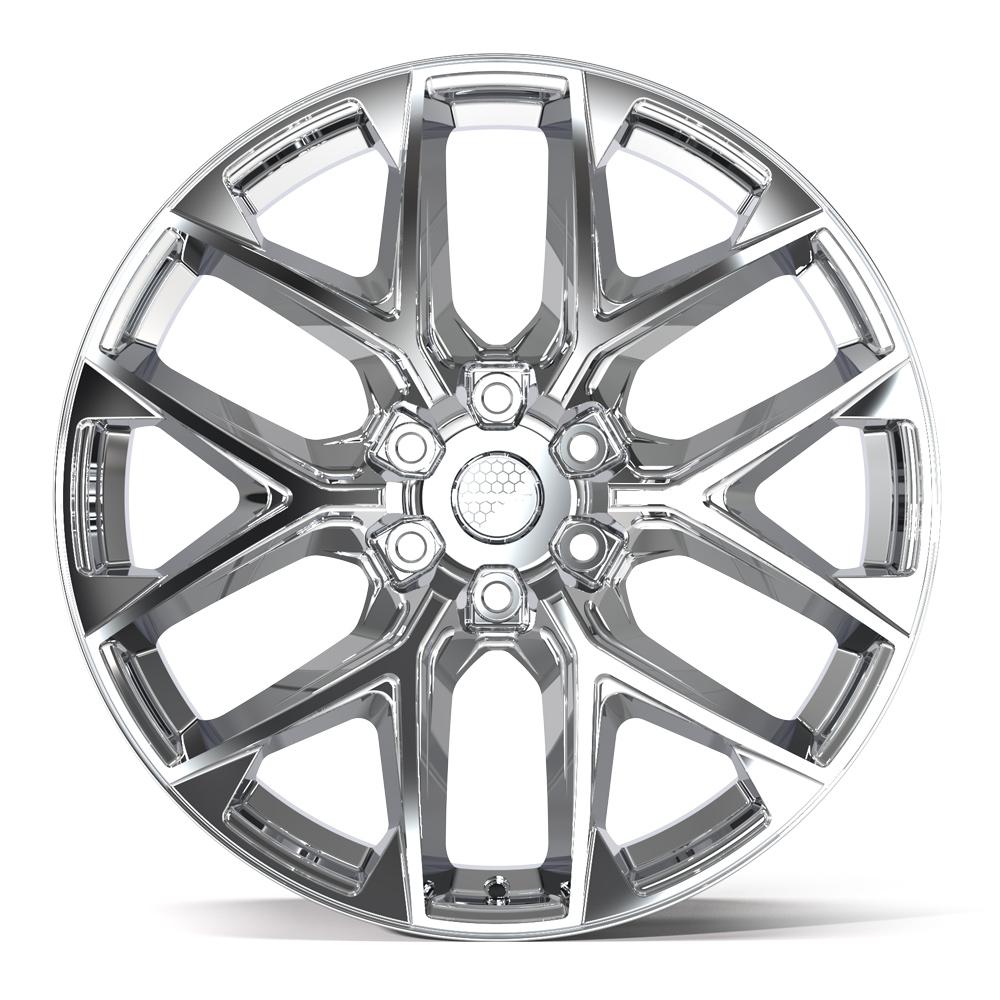 DEFIANT DF17A 22x9 6x139.7 18et Chrome Wheel - View 2