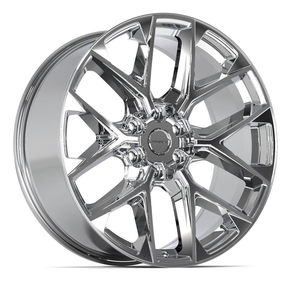 DEFIANT DF17A 22x9 6x139.7 18et Chrome Wheel