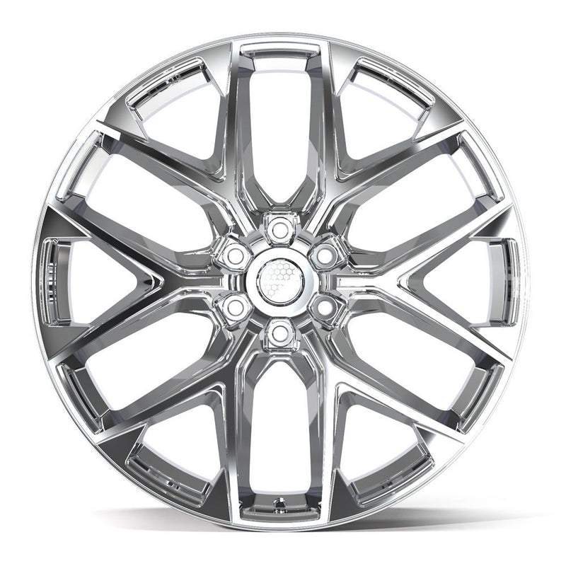 DEFIANT DF17A 24x10 6x139.7 18et Chrome Wheel - View 2