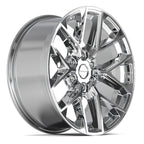 DEFIANT DF17B 20x9 6x139.7 18et Chrome Wheel - View 3