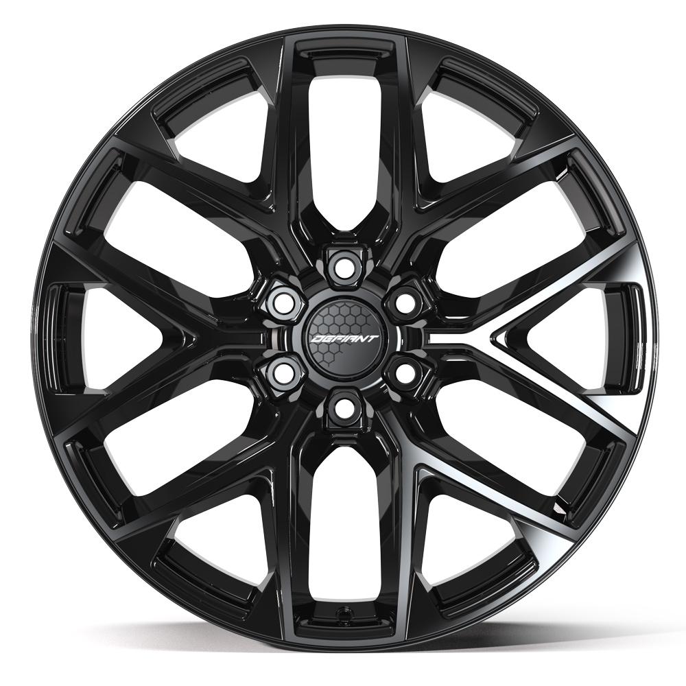 DEFIANT DF17B 22x9 6x139.7 18et Gloss Black Wheel - View 2