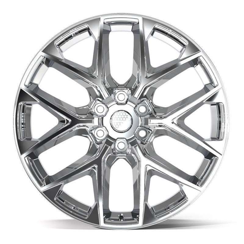 DEFIANT DF17B 22x9 6x139.7 18et Chrome Wheel - View 2