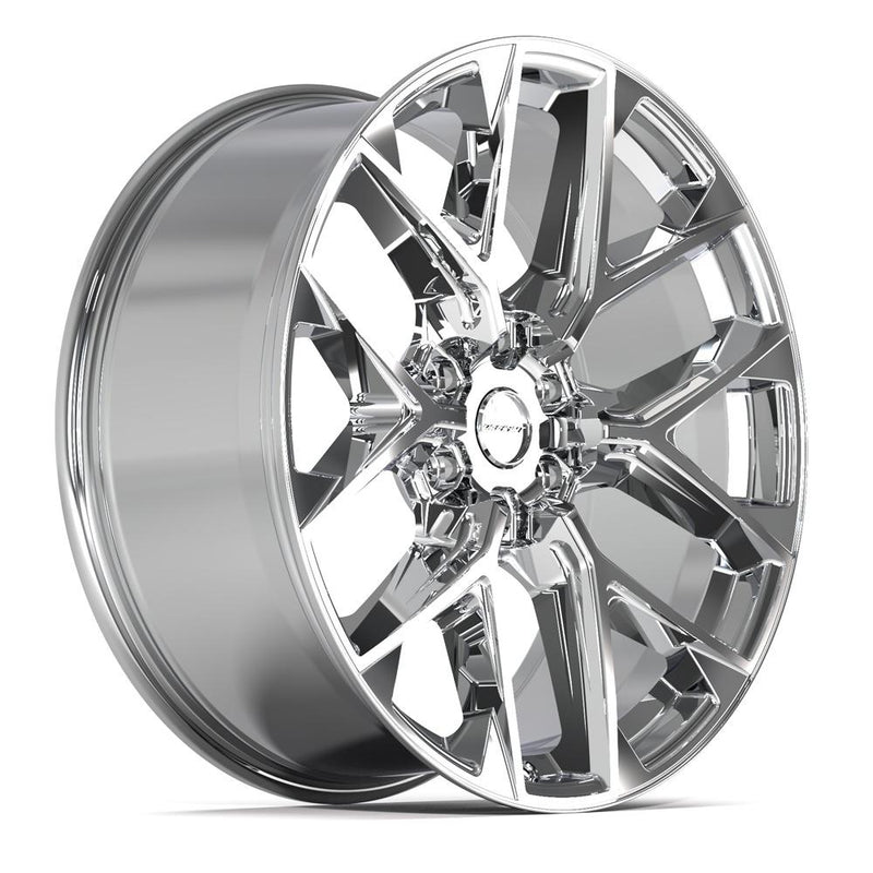 DEFIANT DF17B 22x9 6x139.7 18et Chrome Wheel - View 3