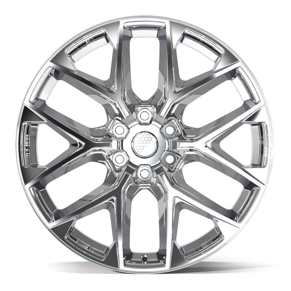 DEFIANT DF17C 22x9 6x135 24et Chrome Wheel - View 2