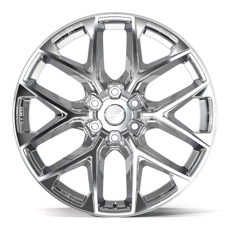 DEFIANT DF17C 22x9 6x135 24et Chrome Wheel - View 2