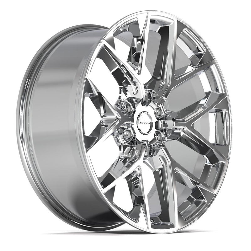 DEFIANT DF17C 22x9 6x135 24et Chrome Wheel - View 3