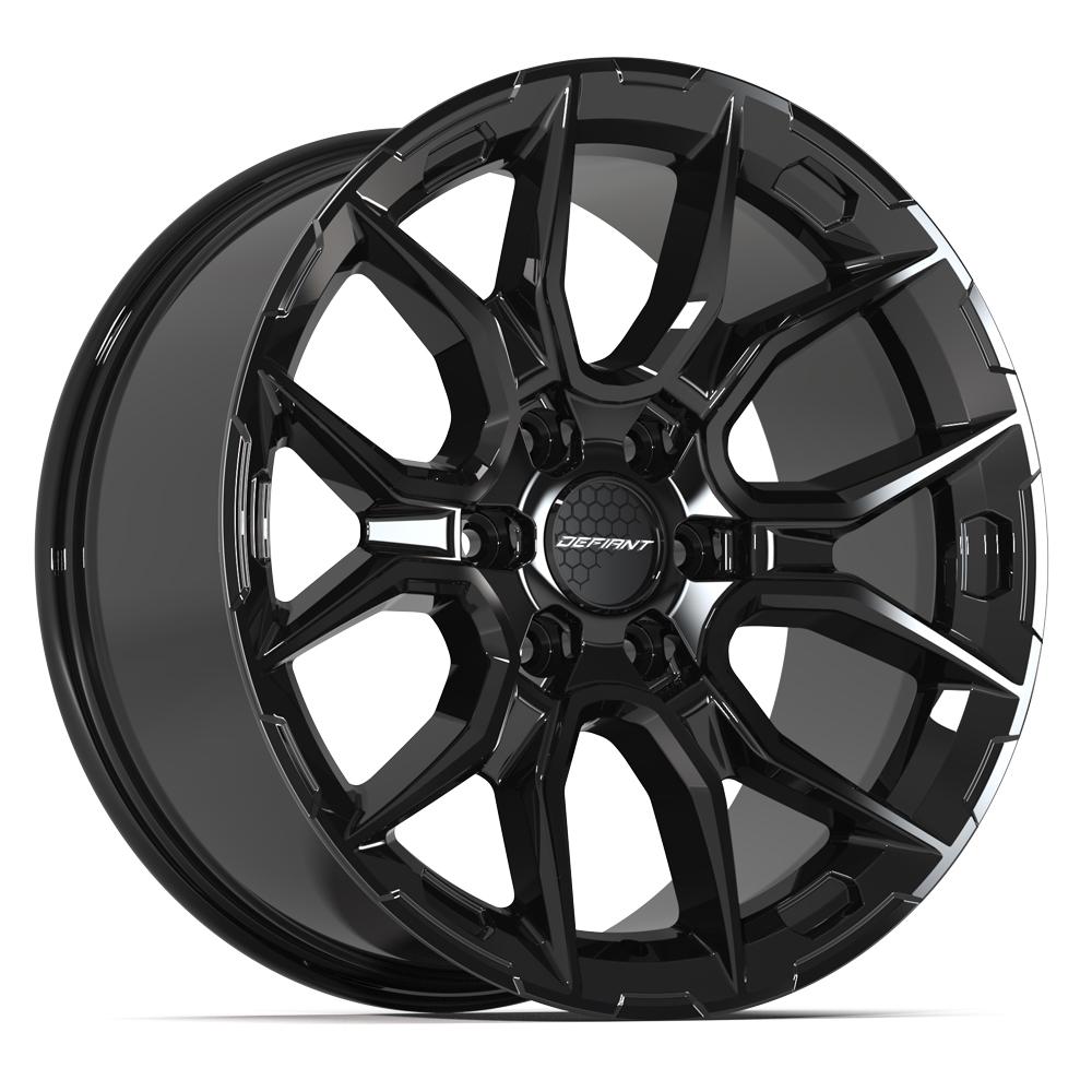 DEFIANT DF18A 20x9 6x139.7 18et Gloss Black Wheel - View 3