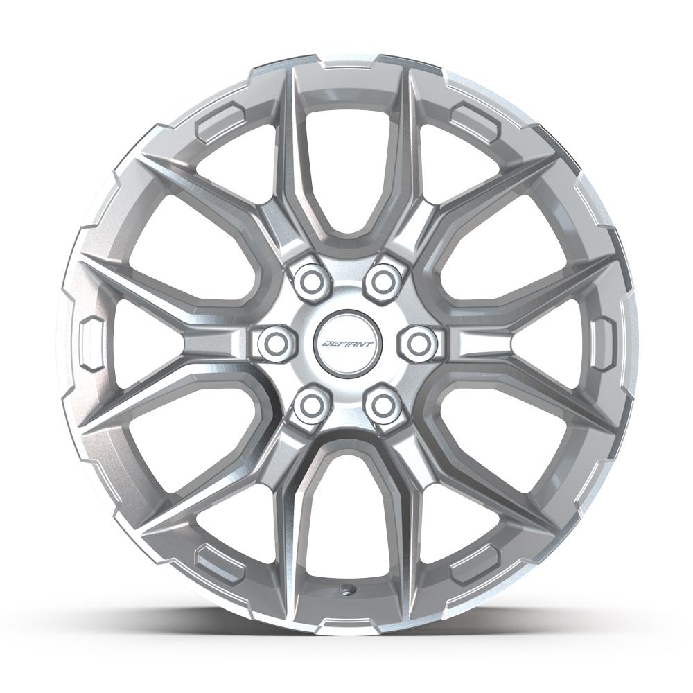 DEFIANT DF18A 20x9 6x139.7 18et Gloss Silver Machined Wheel - View 2