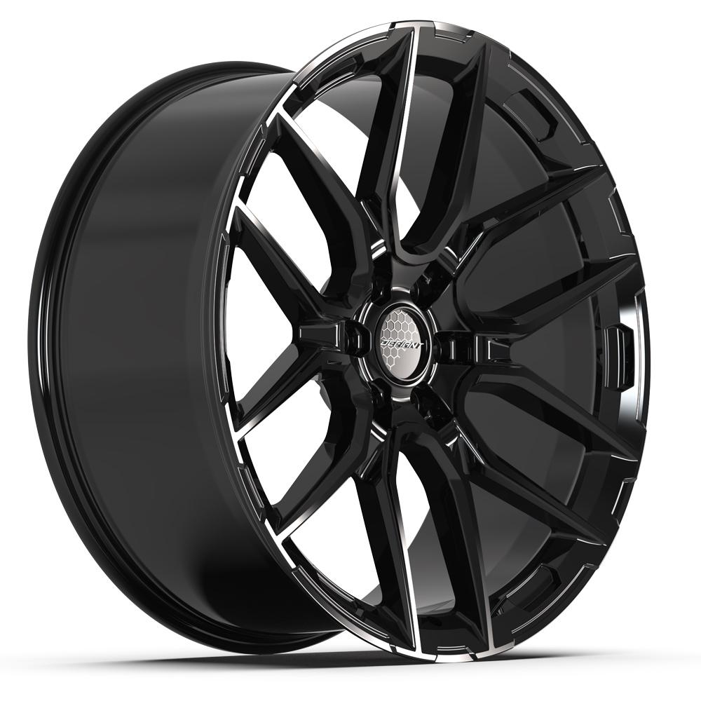 DEFIANT DF18A 24x10 6x139.7 24et Gloss Black Wheel - View 3