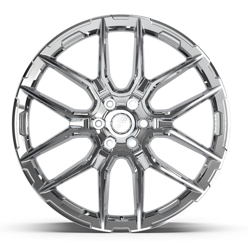 DEFIANT DF18A 24x10 6x139.7 24et Chrome Wheel - View 2