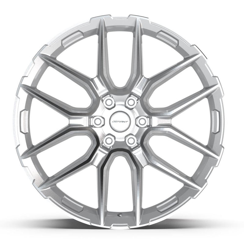 DEFIANT DF18A 24x10 6x139.7 24et Gloss Silver Machined Wheel - View 2