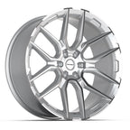 DEFIANT DF18A 24x10 6x139.7 24et Gloss Silver Machined Wheel