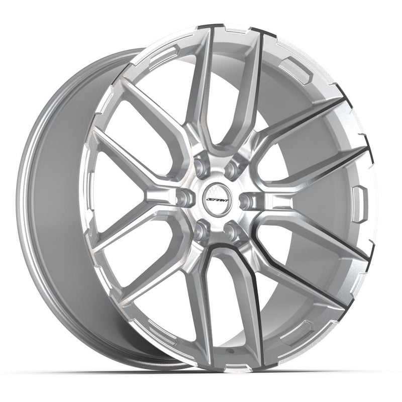 DEFIANT DF18A 24x10 6x139.7 24et Gloss Silver Machined Wheel