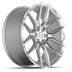 DEFIANT DF18A 24x10 6x139.7 24et Gloss Silver Machined Wheel - View 3