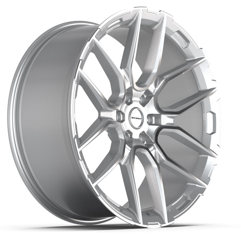 DEFIANT DF18A 24x10 6x139.7 24et Gloss Silver Machined Wheel - View 3