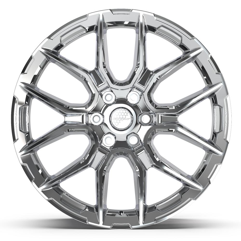 DEFIANT DF18B 22x9 6x139.7 18et Chrome Wheel - View 2