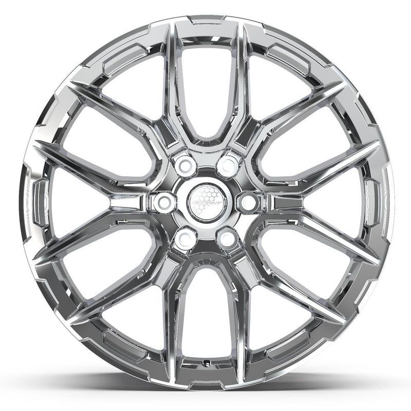 DEFIANT DF18C 22x9 6x135 18et Chrome Wheel - View 2