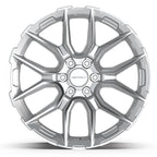 DEFIANT DF18C 22x9 6x135 18et Gloss Silver Machined Wheel - View 2