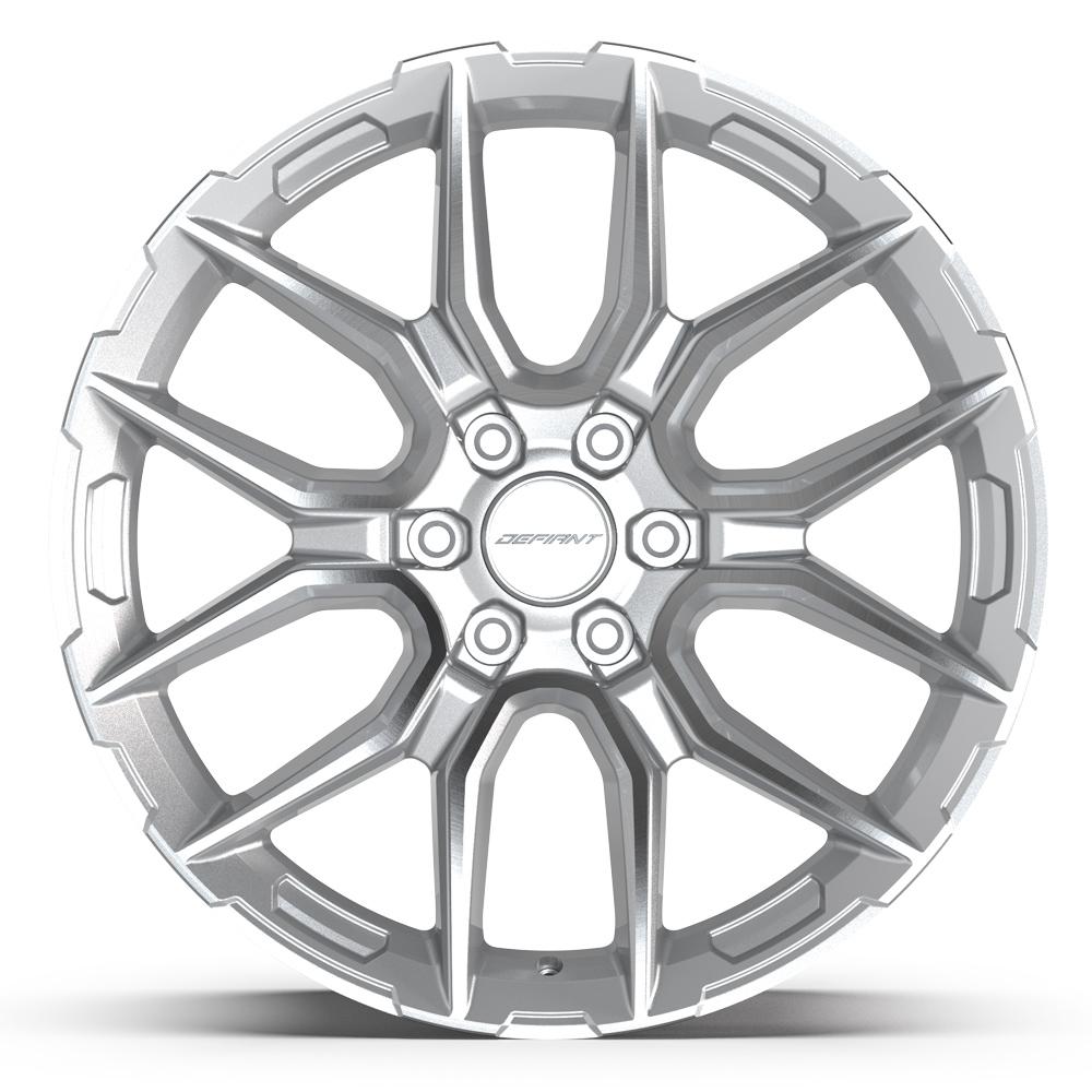 DEFIANT DF18C 22x9 6x135 18et Gloss Silver Machined Wheel - View 2