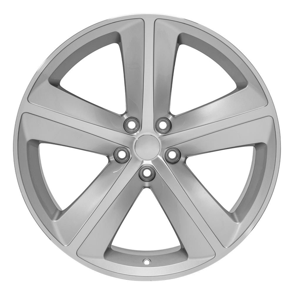OE Wheels DG05 20x9 5x115 20et Gloss Silver Machined Wheel - View 2