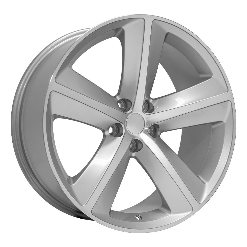 OE Wheels DG05 20x9 5x115 20et Gloss Silver Machined Wheel - View 3