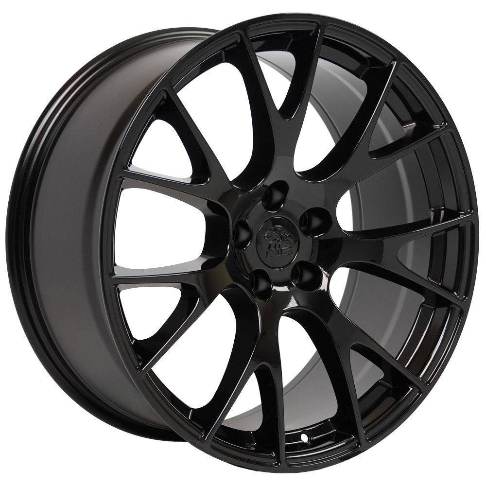 OE Wheels DG15 20x9 5x115 18et Gloss Black Wheel - View 3
