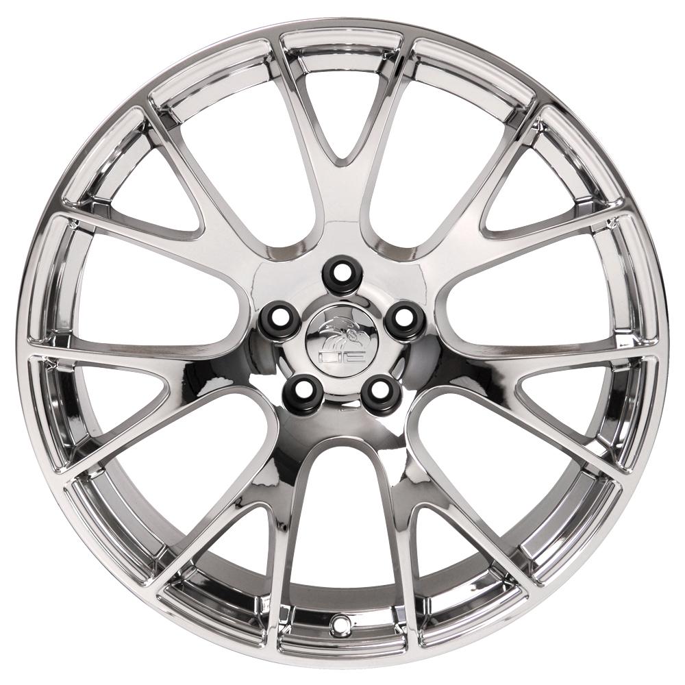 OE Wheels DG15 20x9 5x115 18et Chrome Wheel - View 3