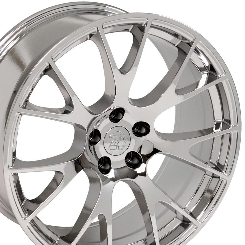 OE Wheels DG15 20x9 5x115 18et Chrome Wheel - View 2