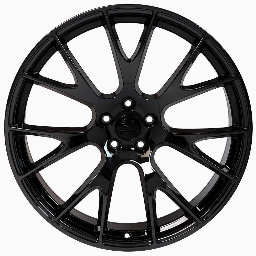 OE Wheels DG15 20x10 5x115 18et Gloss Black Wheel - View 2