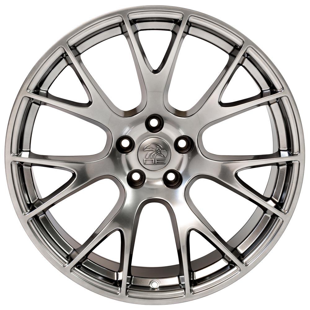 OE Wheels DG15 20x9 5x115 18et Gloss Hyper Black Wheel - View 2