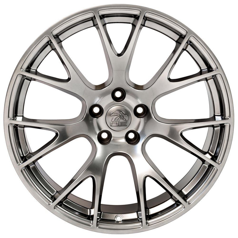 OE Wheels DG15 20x10 5x115 18et Gloss Hyper Black Wheel - View 2