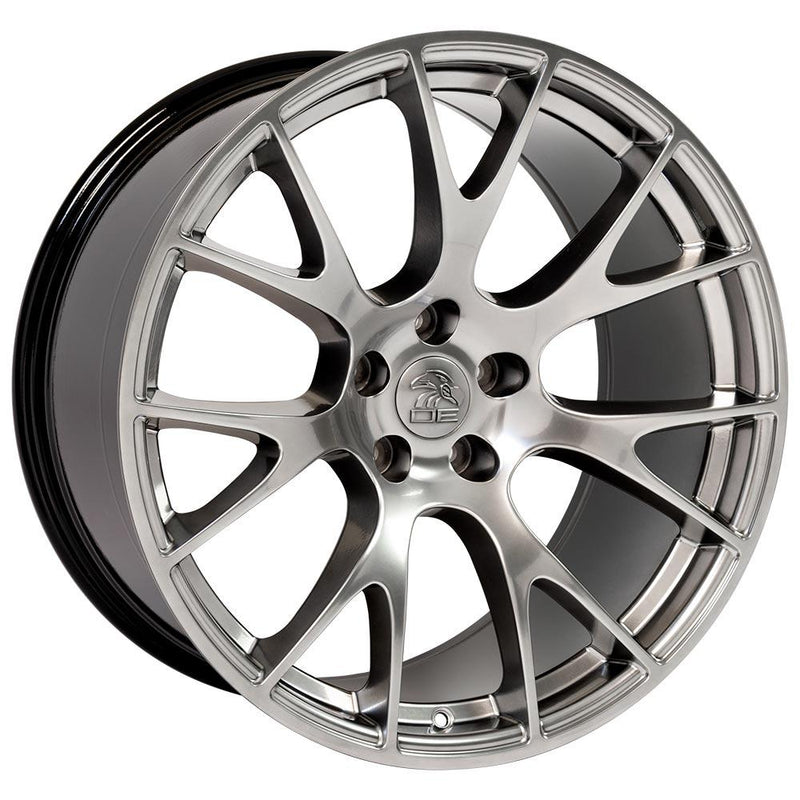 OE Wheels DG15 20x9 5x115 18et Gloss Hyper Black Wheel - View 3