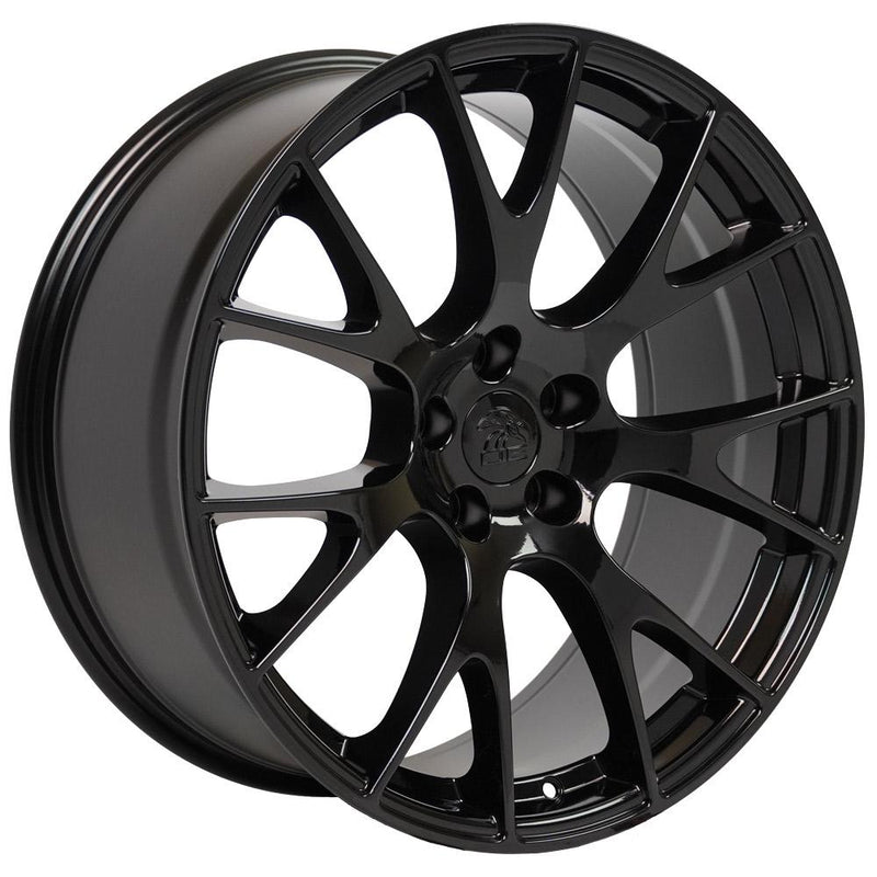 OE Wheels DG15 22x9 5x115 18et Gloss Black Wheel - View 3