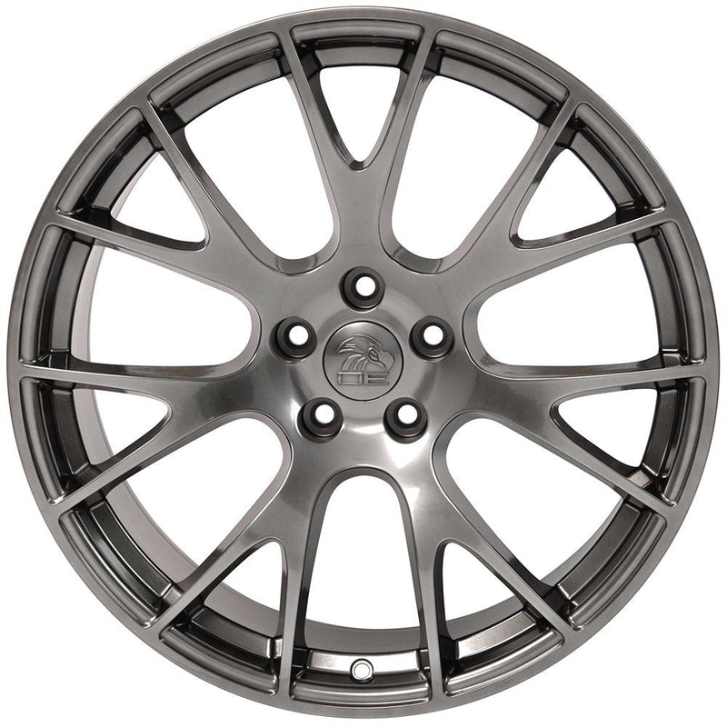 OE Wheels DG69 22x10 5x139.7 25et Gloss Hyper Black Wheel - View 2