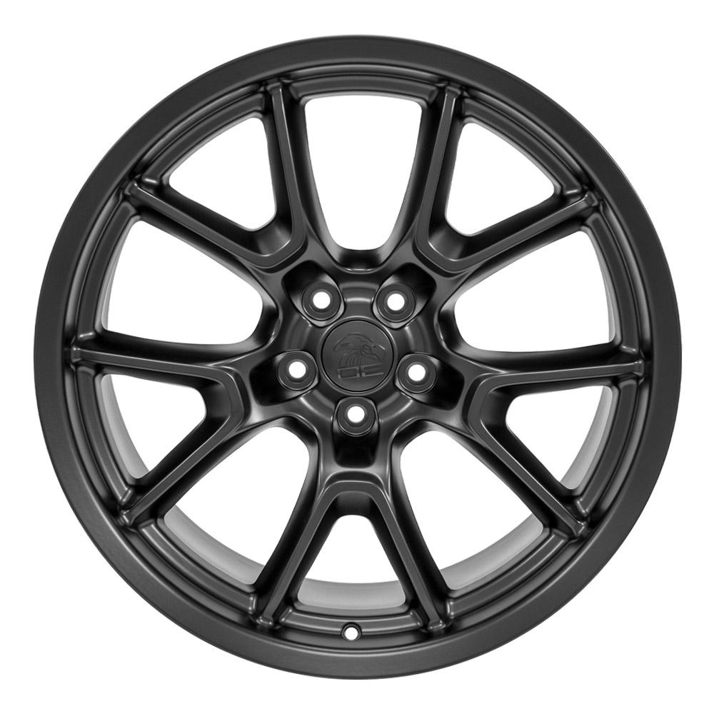OE Wheels DG21 20x9 5x115 18et Satin Black Wheel - View 2