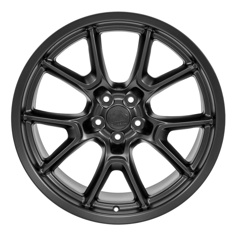OE Wheels DG21 20x9 5x115 18et Satin Black Wheel - View 2