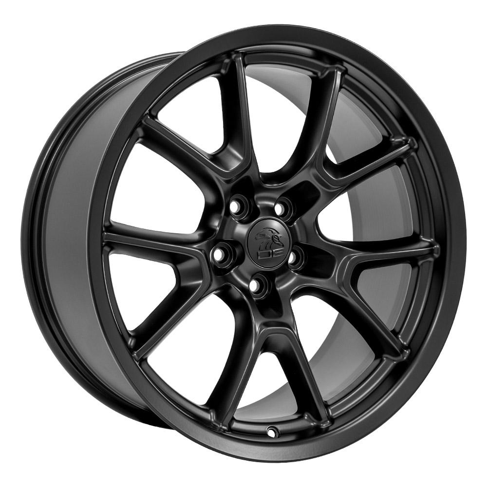 OE Wheels DG21 20x9 5x115 18et Satin Black Wheel - View 3