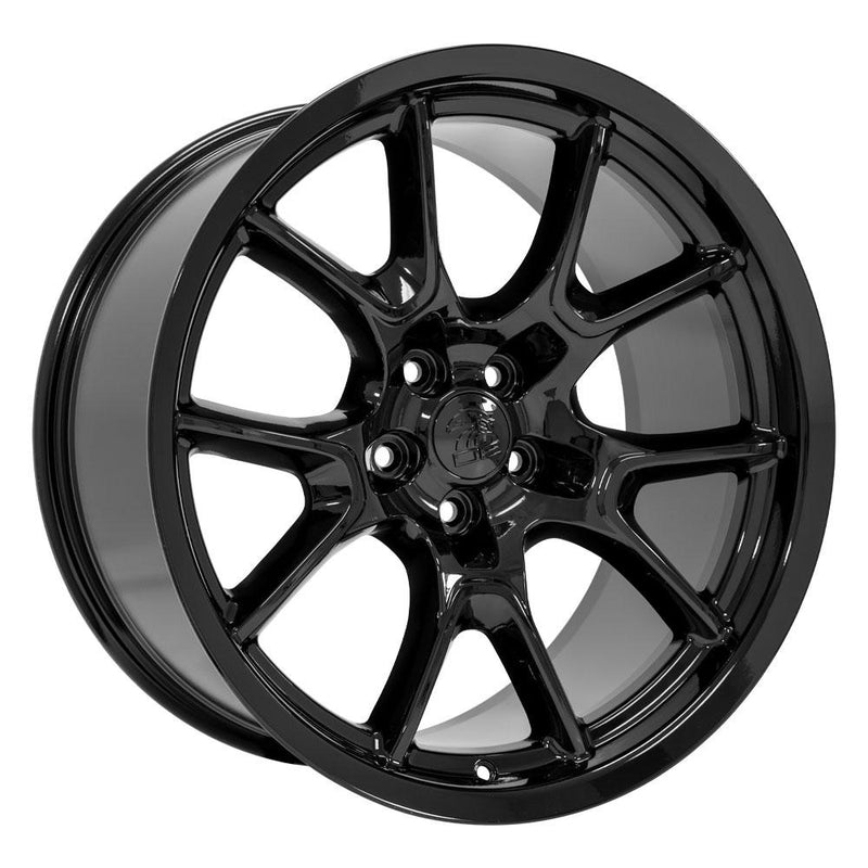 OE Wheels DG21 20x10 5x115 18et Gloss Black Wheel - View 3