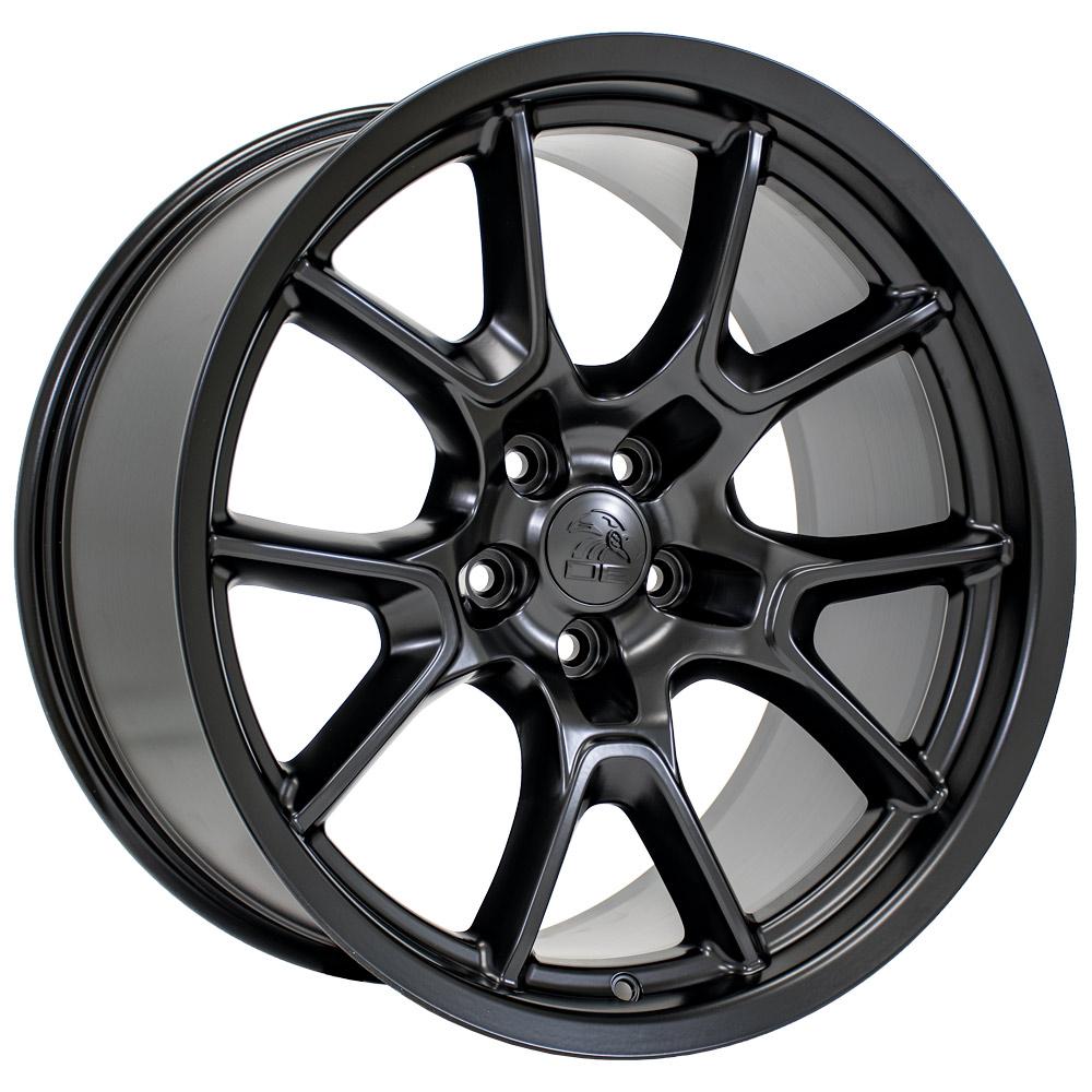 OE Wheels DG21 20x10 5x115 18et Satin Black Wheel - View 3