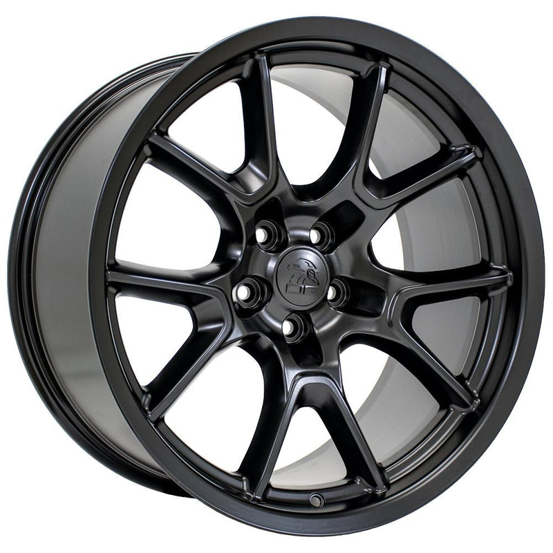 OE Wheels DG21 20x10 5x115 18et Satin Black Wheel - View 3