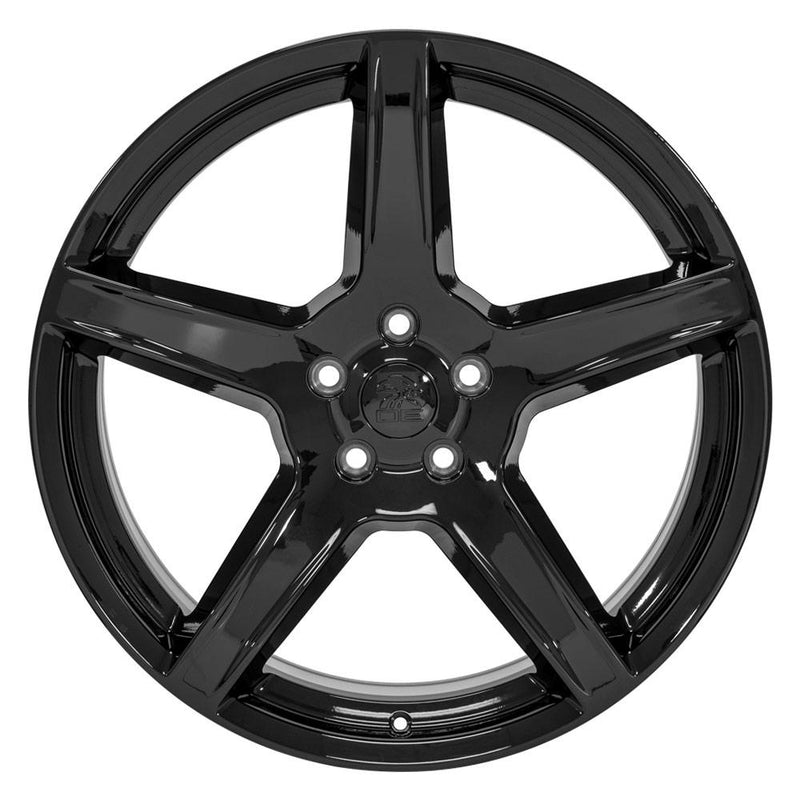 OE Wheels DG22 22x9.5 5x127 29et Gloss Black Wheel - View 2