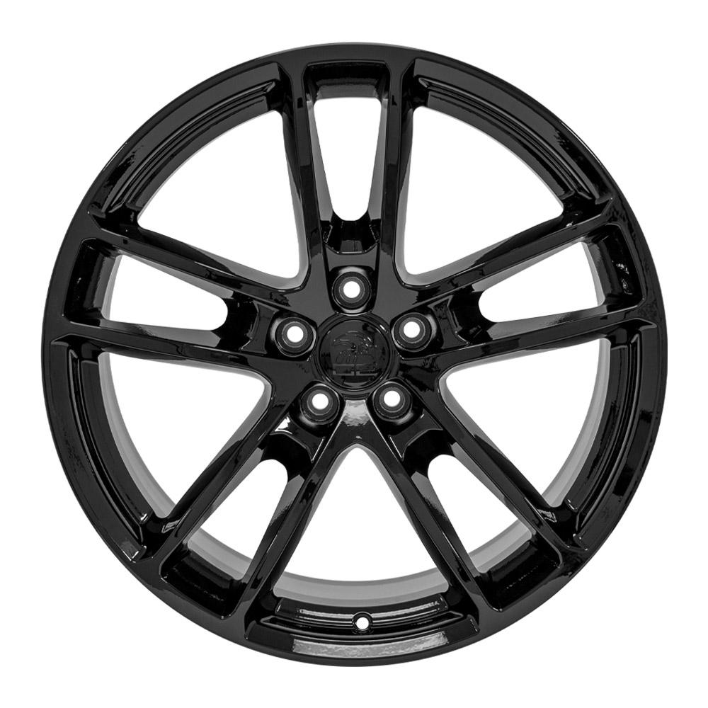 OE Wheels DG23 20x9 5x115 18et Gloss Black Wheel - View 2