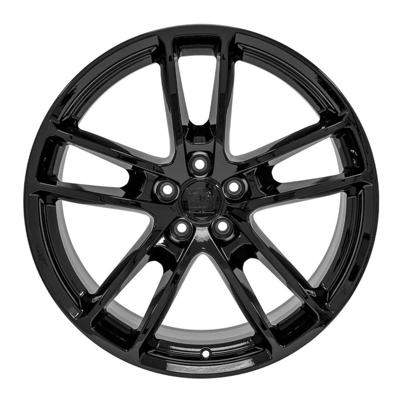 OE Wheels DG23 20x9 5x115 18et Gloss Black Wheel - View 2