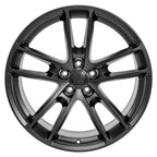 OE Wheels DG23 20x9 5x115 18et Satin Black Wheel - View 2